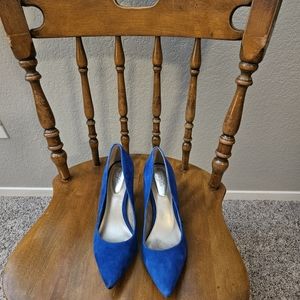 Royal Blue High Heel Point Toe Pumps